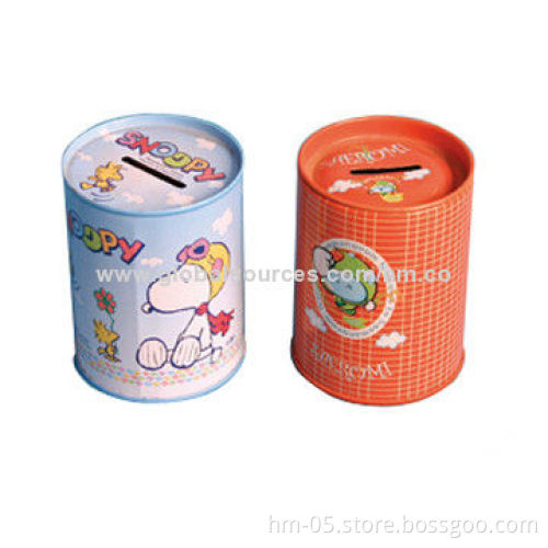 Money Box for Saving Coin, Round Shape, Best Choice for Promotional or Gift Seasons